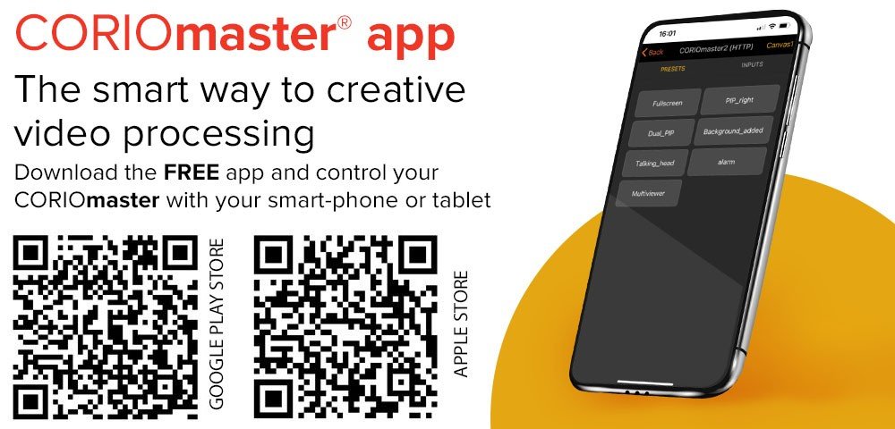التطبيق CORIOmaster app_V2