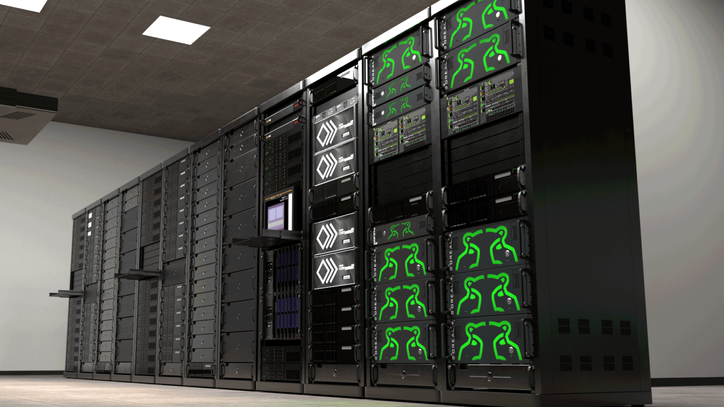 Uppsetning rekka hjá Green Hippo