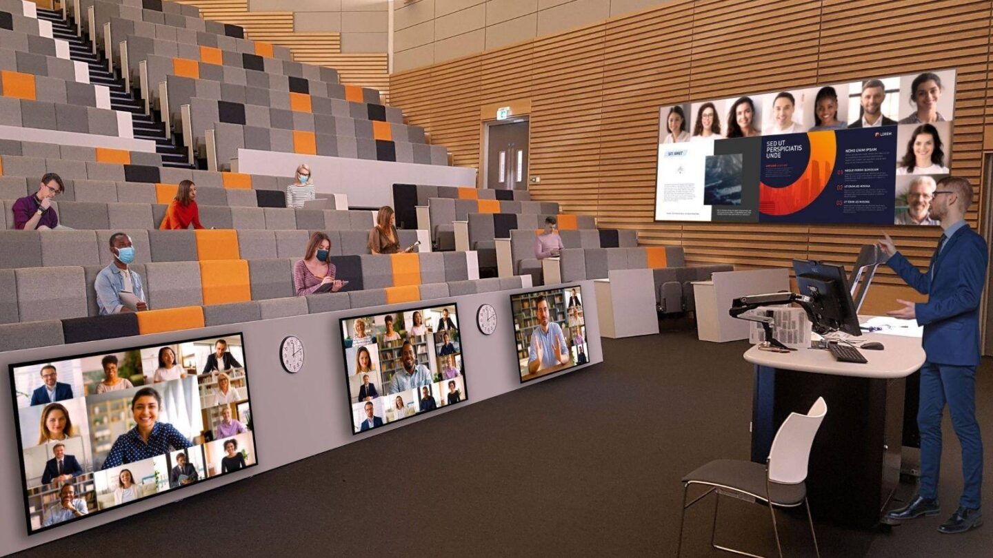 Higher education lecture hall