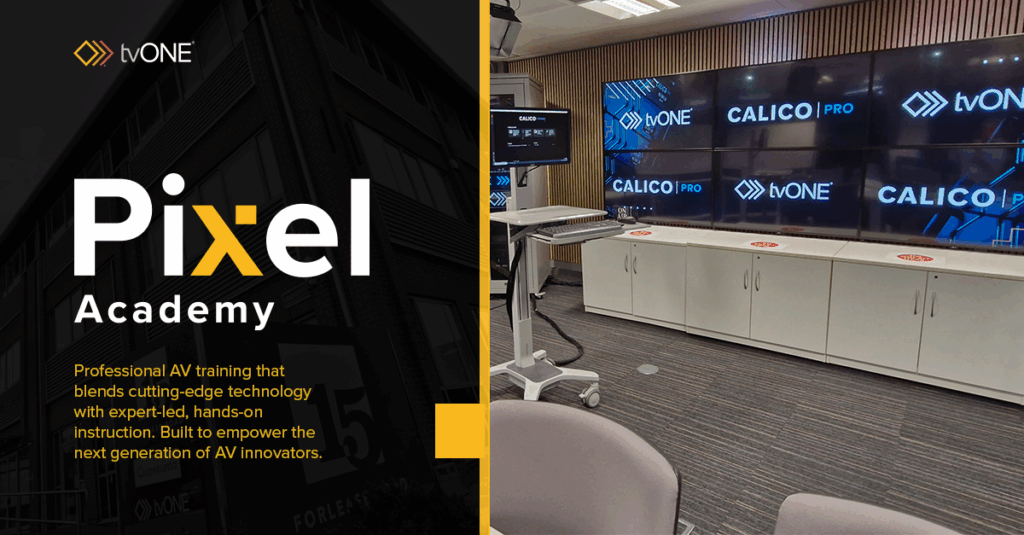 Pixel Academy: Professional AV training that blends cutting-edge technology with expert-led, hands-on instruction. Built to empower the next generation of AV innovators.