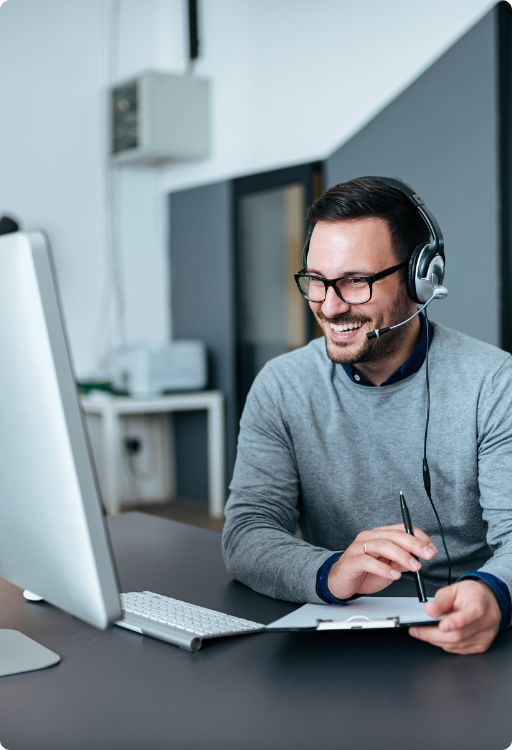 IT support specialist at work